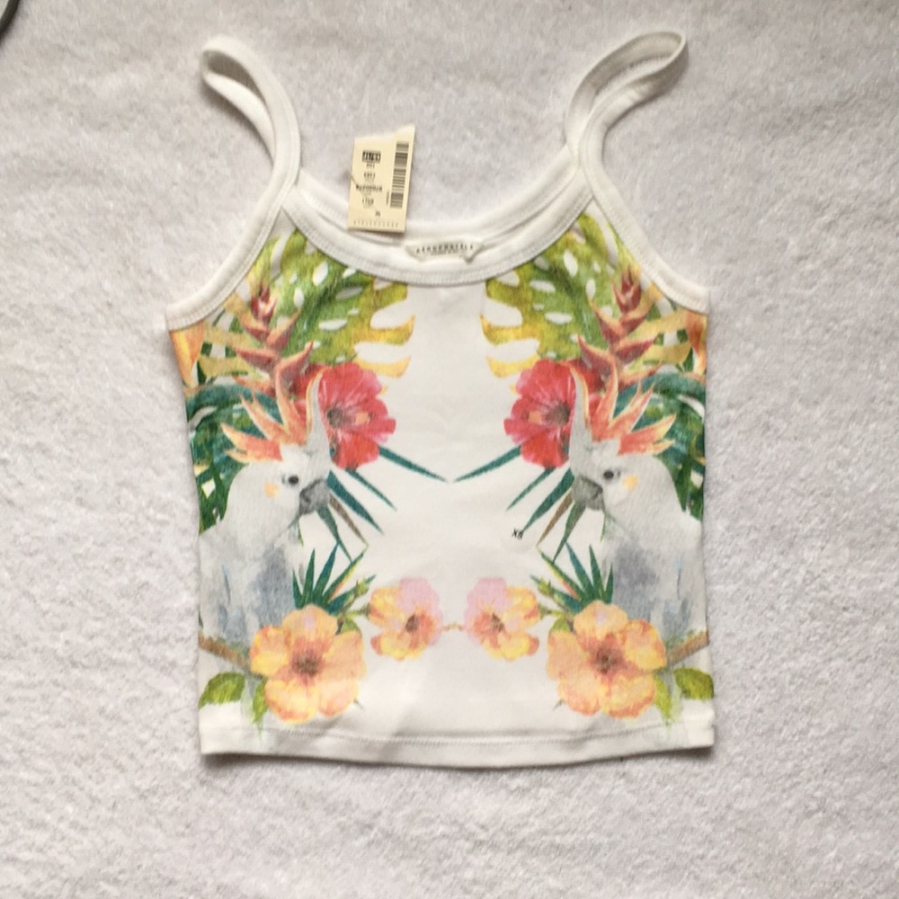 Aeropostale crop tank top with Parrots XS